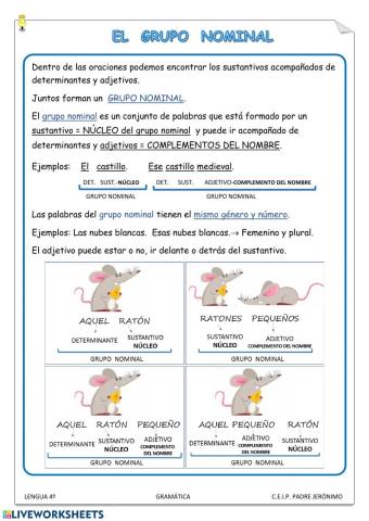 El grupo nominal