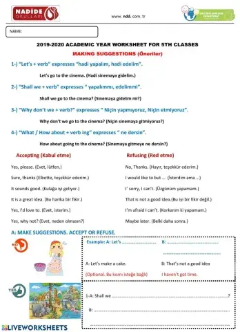 5th MAKING SUGGESTIONS