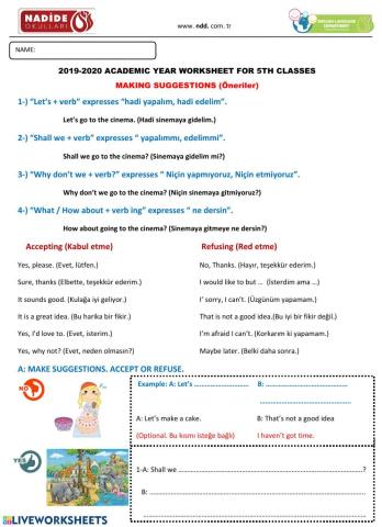 5th MAKING SUGGESTIONS