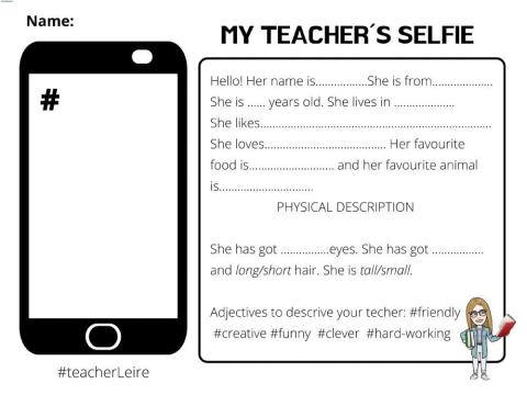My teacher´s selfie