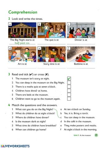 Reading comprehension