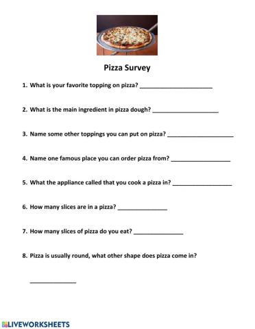 Pizza Survey