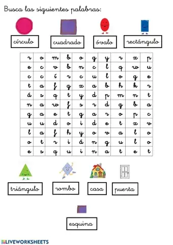 Sopa de letras minúscula
