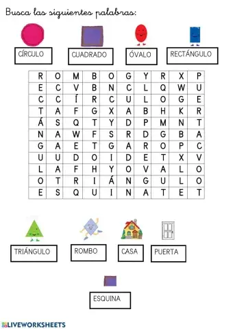 Sopa de letras mayúscula