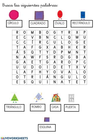 Sopa de letras mayúscula