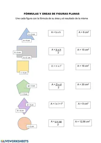 Áreas figuras planas