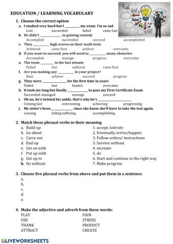 Education Vocabulary