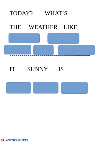 Weather sentence