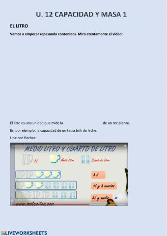 Unidades de capacidad 3º