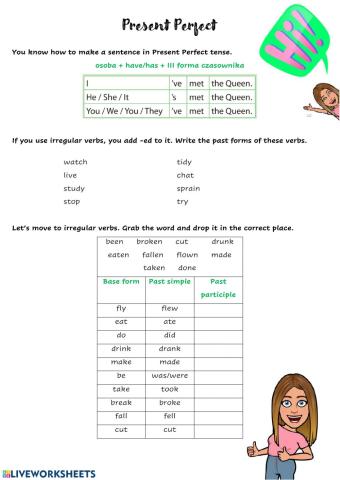 Present Perfect 1 - Steps Plus 6 unit 7