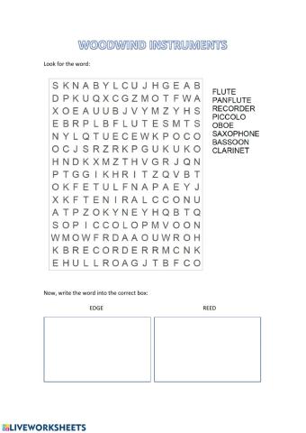 Woodwind instruments