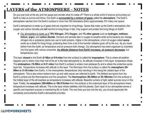 The Atmosphere Protects Us