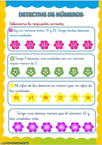 Detective de números