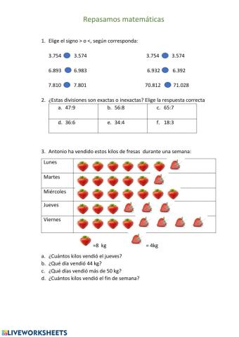 Repaso mates-tercero