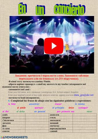 En un concierto