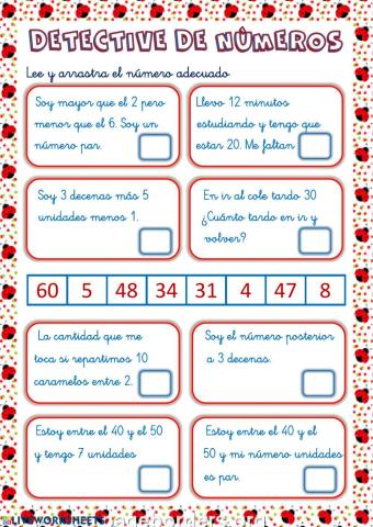 Detective de números (2)