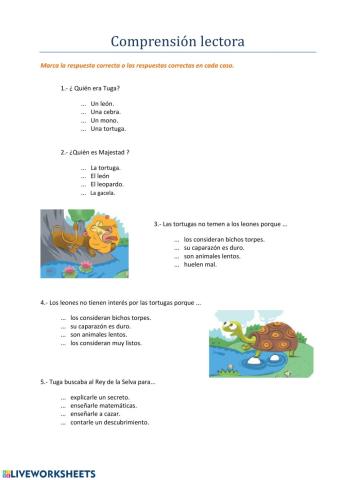 Comprensión lectora