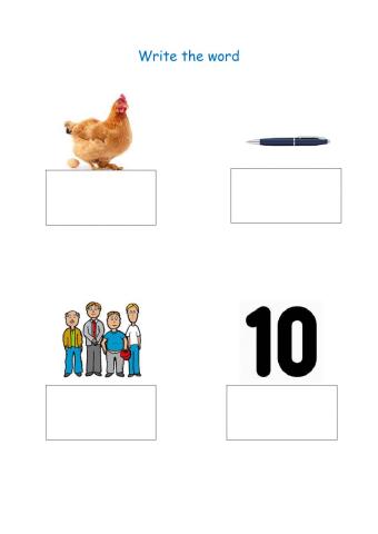 Write the word - en family