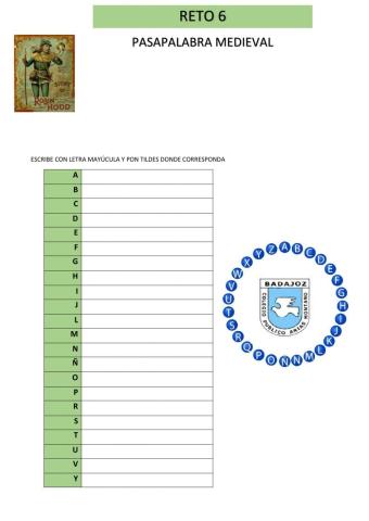 Pasapalabra medieval