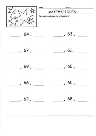 Els nombres anterior i posterior