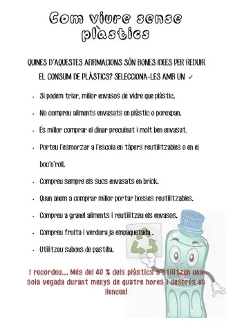 Com viure sense plàstics