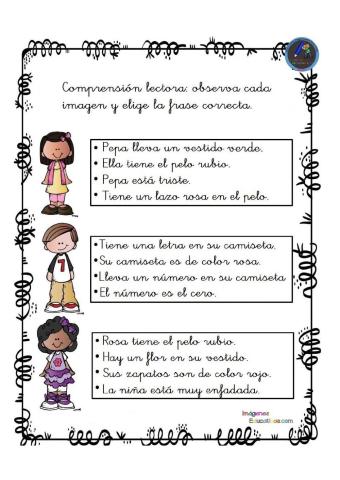 Comprensión de frases