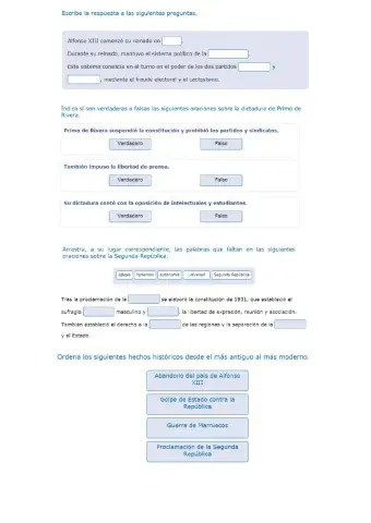 España en los siglos XX y XXI.