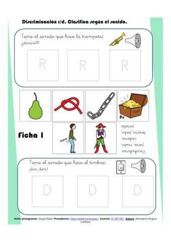 Discriminación R-D Ficha 1