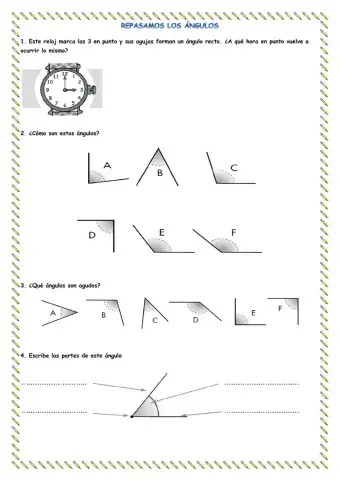 Repasamos los ángulos