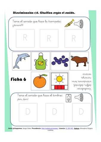 Discriminación R-D Ficha 6