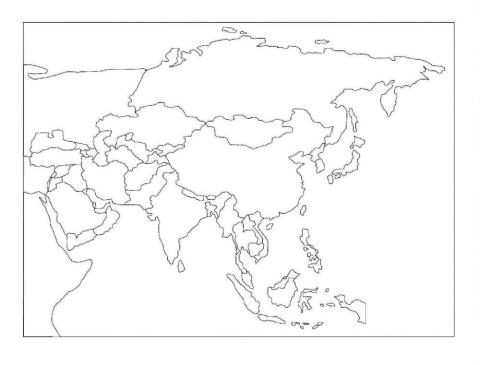 Mapa político de Asia