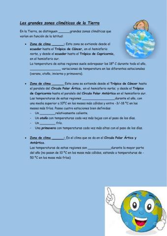 Zonas climáticas de la Tierra