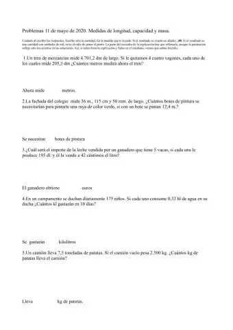 Problemas 11 de mayo