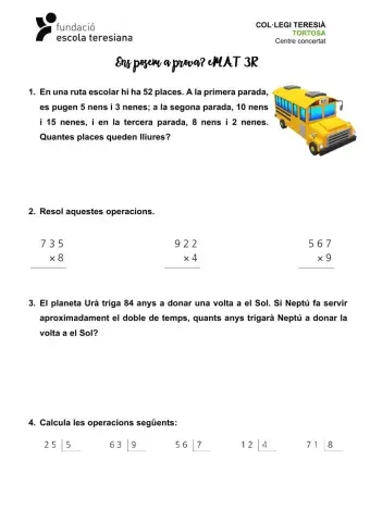 Posa't a prova 3.1 3r Emat