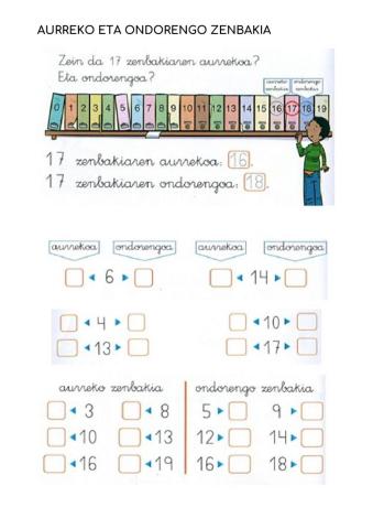 Aurreko-ondorengo zenbakia