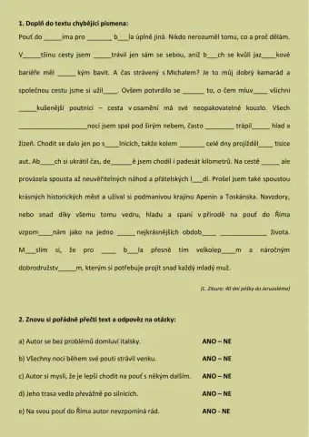 Procvičování gramatickým jevů