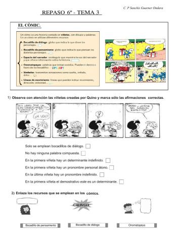 Comic i Determinantes