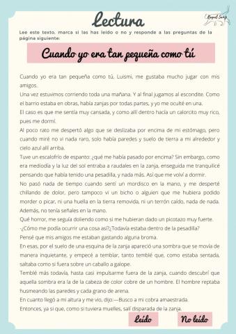 Comprensión anécdota