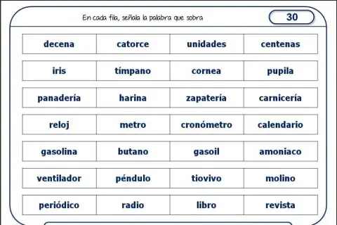 Intrusos de palabras 2