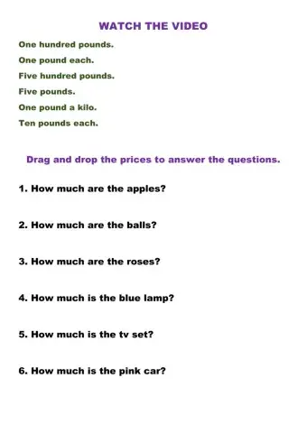 Watch the video. Answer the questions