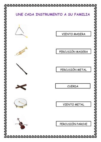 Unir familias de instrumentos