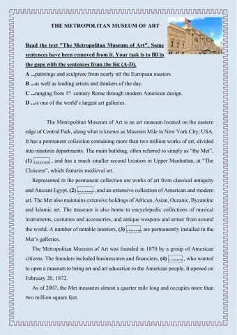 The Metropolitan Museum of Art