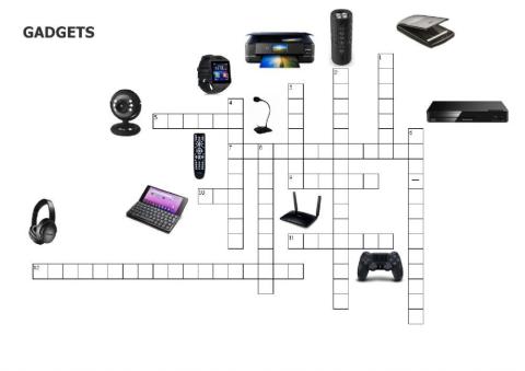 Gadgets crossword (extension)