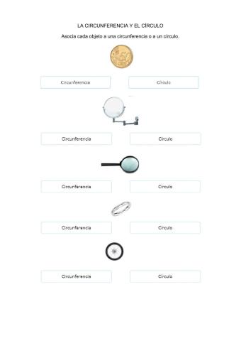 La circunferencia y el círculo