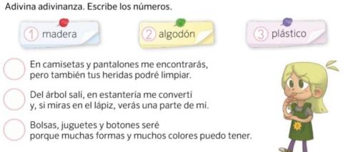 Adivinanzas Materiales