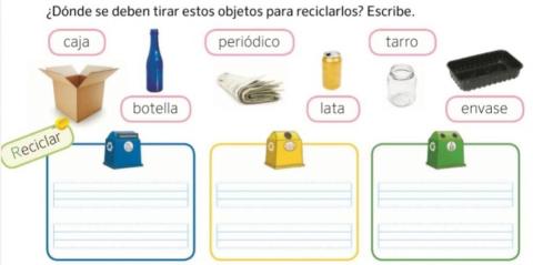 Reciclar en contenedores