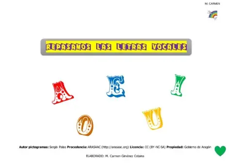 Repasamos letras vocales