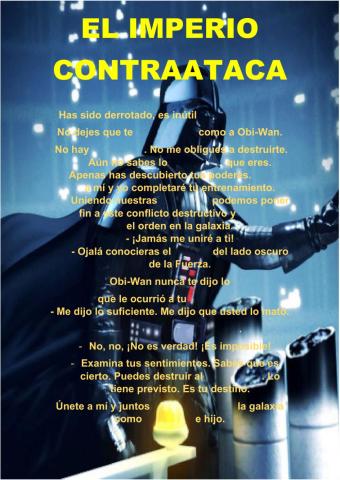 El Imperio Contraataca. Yo soy tu padre...
