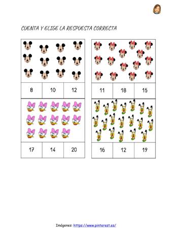 Numeros 1 al 19: CONTAR