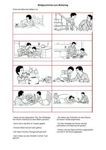 Bildgeschichte zum Muttertag